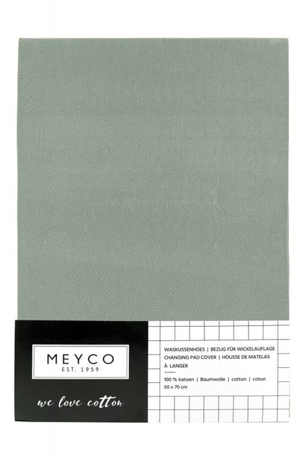 <tc>Meyco</tc> Housse de matelas à langer Basic Jersey Stone Green