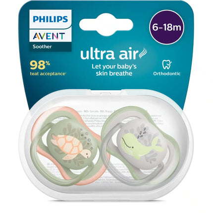 <tc>Philips Avent</tc> Fop<tc>tétine</tc> +6 mois Tortue d'air/Poisson sauvage