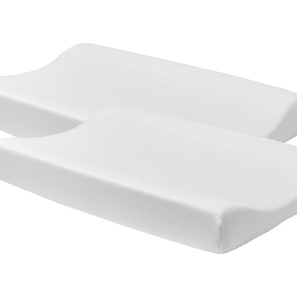 <tc>Meyco</tc> Housse de matelas à langer Basic Jersey Blanc 2pcs.