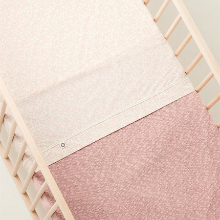 <tc>Noppies</tc> Couverture de berceau réversible en tricot mélangé Misty Rose 100x140cm