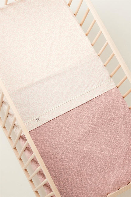 <tc>Noppies</tc> Couverture de berceau réversible en tricot mélangé Misty Rose 100x140cm