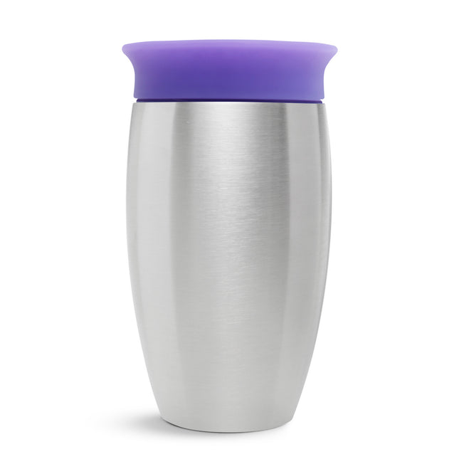 <tc>Munchkin</tc> Tasse à boire Miracle Sippy Cup Purple Stainless Steel