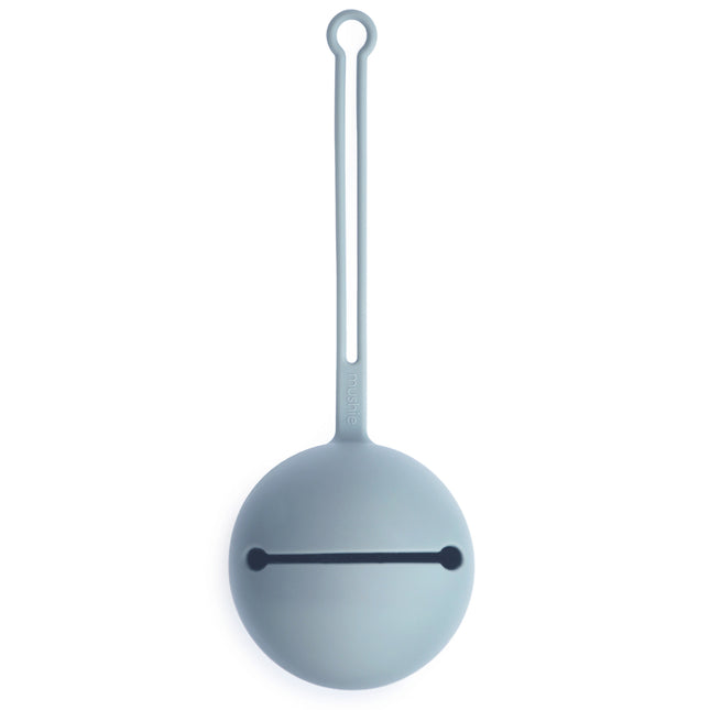 <tc>Mushie</tc> <tc>tétine</tc>Portefeuille en silicone bleu poudré