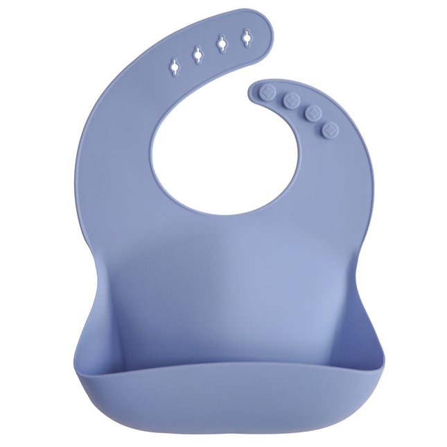 <tc>Mushie</tc> Bavoir Silicone Bleu Poudre