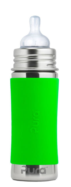 <tc>Pura</tc> Biberon en acier inoxydable 325Ml Set Green 4 piece