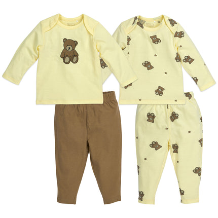 <tc>Meyco</tc> Pyjama bébé 2St Teddy Bear Soft Yellow