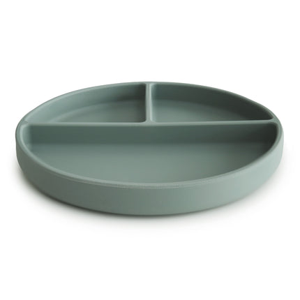 <tc>Mushie</tc> Assiette bébé en silicone Cambridge Bleu