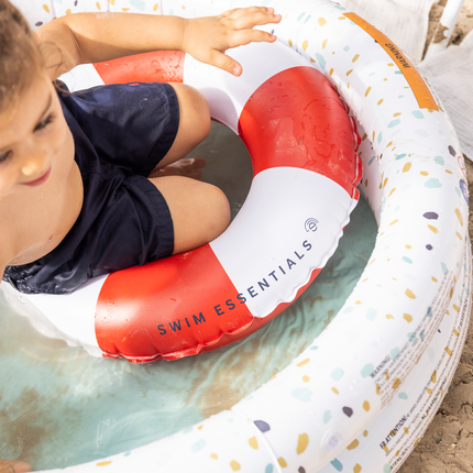 <tc>Swim Essentials</tc> Bandeau de natation Enfant Sauveteur Rouge Blanc 55Cm