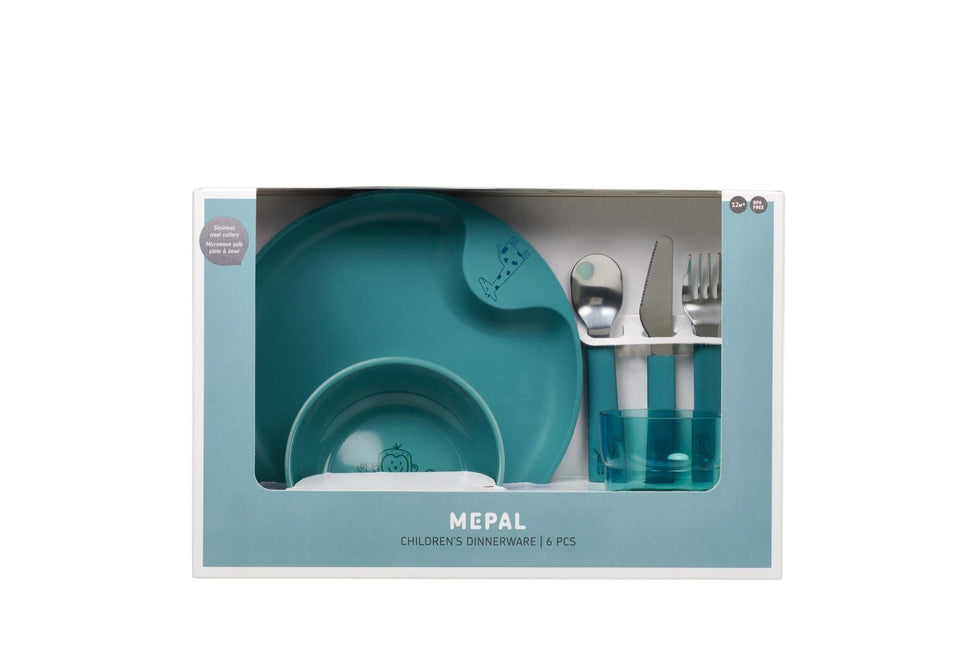 <tc>Mepal</tc> Service de vaisselle pour enfants Mio 6 pièces Deep Turquoise