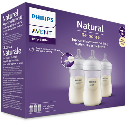 <tc>Philips Avent</tc> Biberon 3.0 Naturel 260ml 3pcs