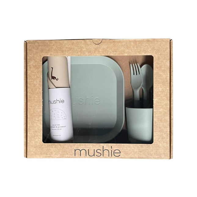 <tc>Mushie</tc> Giftbox Service de vaisselle pour enfants Square Sage