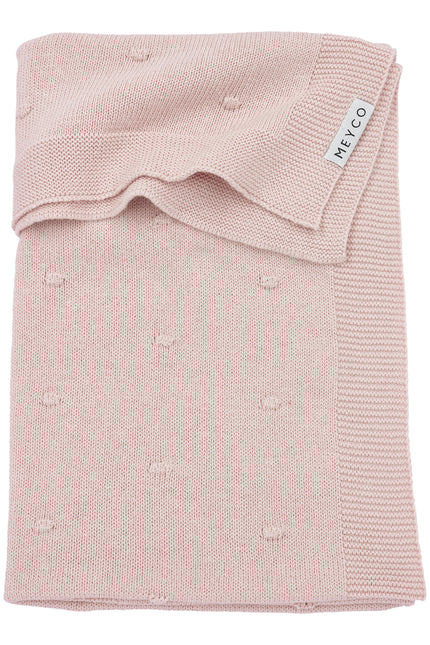 <tc>Meyco</tc> Couverture de berceau Mini nœuds Rose tendre