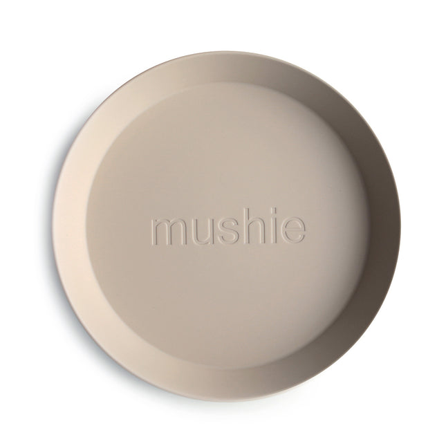 <tc>Mushie</tc> Assiette Bébé Ronde Vanille 2pcs