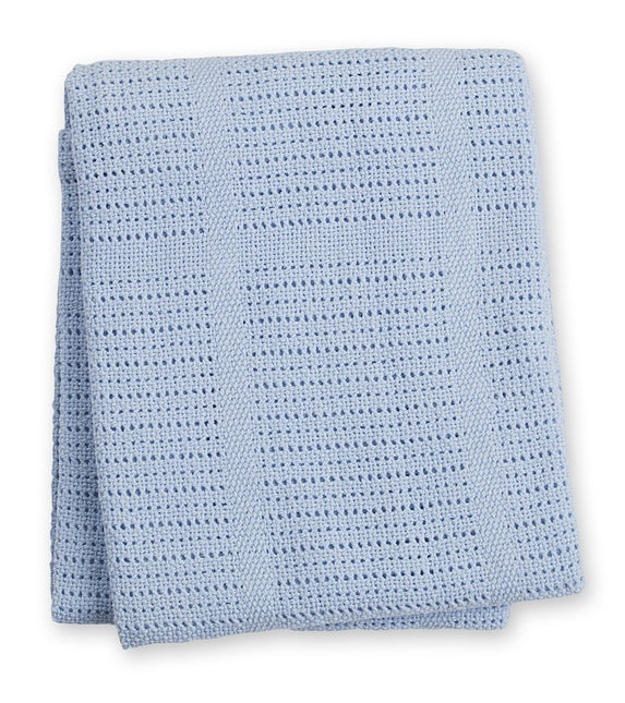 <tc>Lulujo</tc> Cradle blanket Cellular Bleu