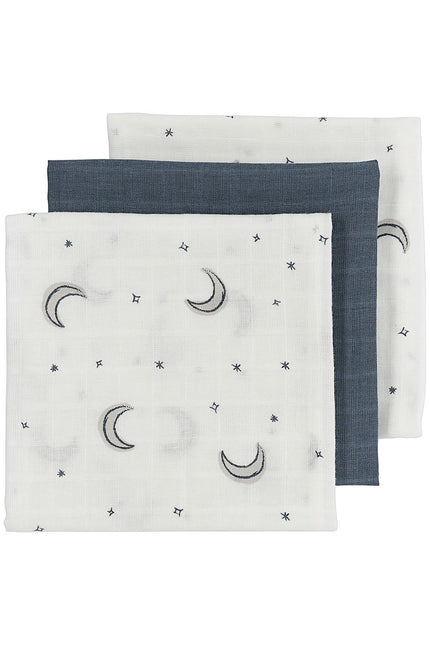 <tc>Meyco</tc> Tissu hydrophile Lune 3-Pack Indigo 70X70cm