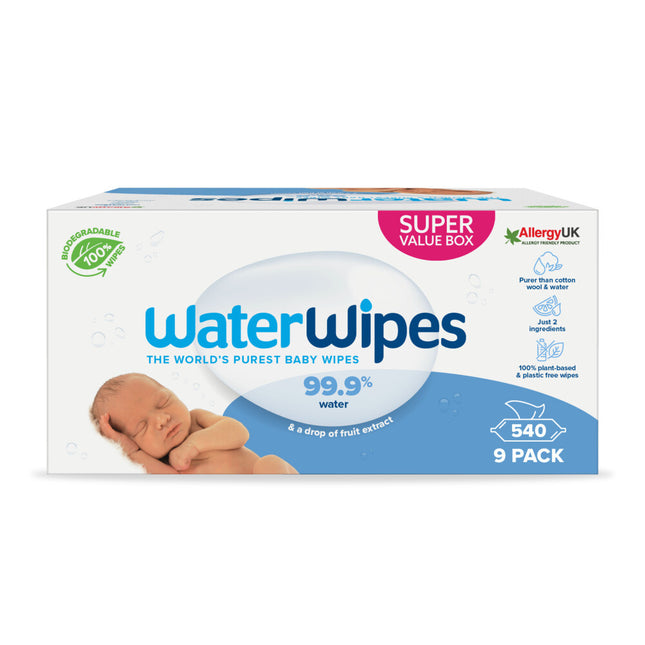 <tc>WaterWipes</tc> Lingettes pour bébé 540 St 9x60 St