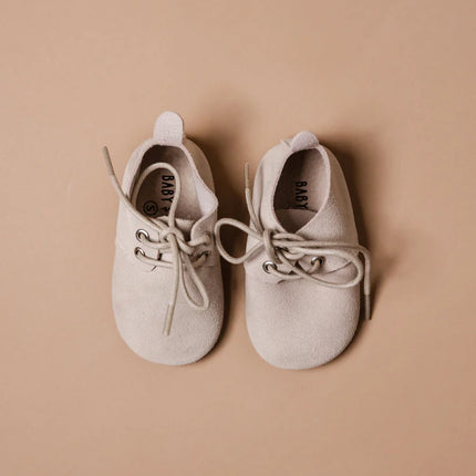 <tc>Baby Dutch</tc> Chaussures pour bébé Nova Ecru Suede