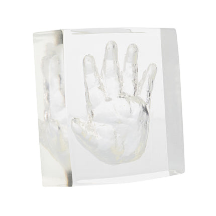 <tc>Dooky</tc> Cadre photo Crystal Memories 2D Hand Foot Print 10X10Cm