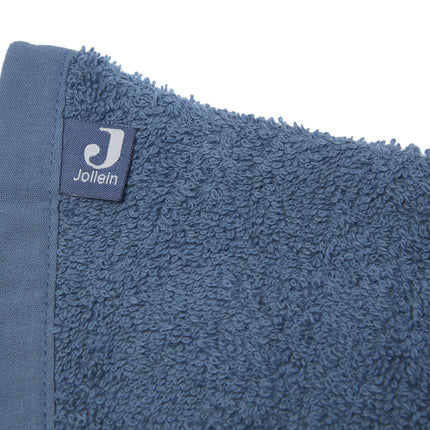 <tc>Jollein</tc> Gant de toilette éponge long jean bleu