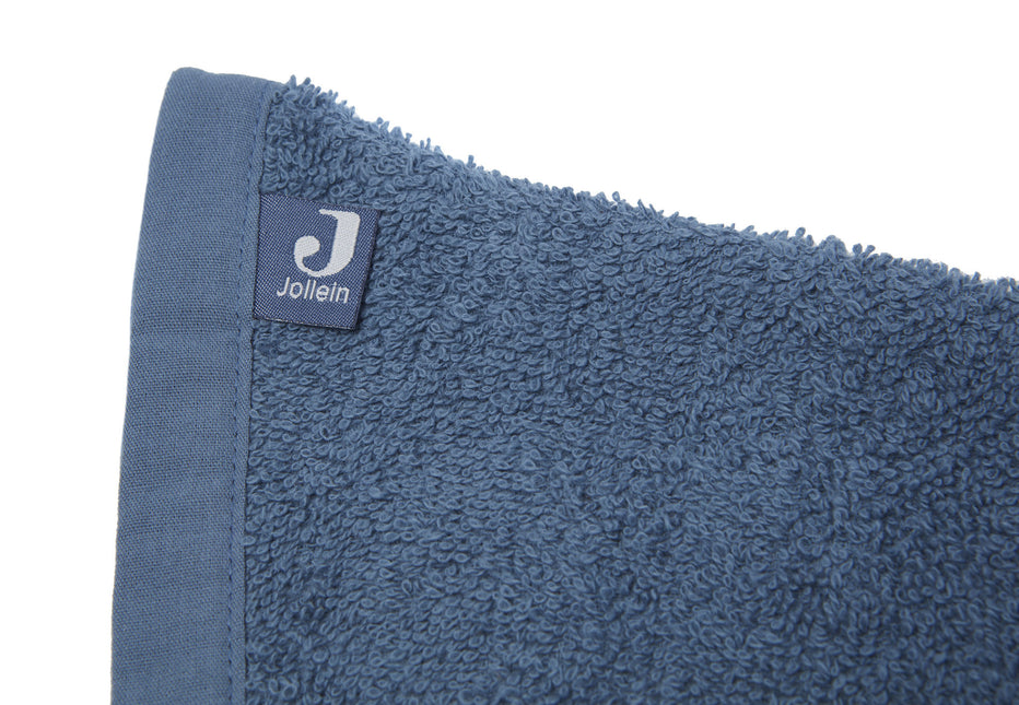 <tc>Jollein</tc> Gant de toilette éponge long jean bleu