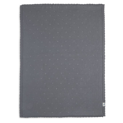 <tc>Jollein</tc> Couverture de berceau Pointelle Storm Grey 100x150cm