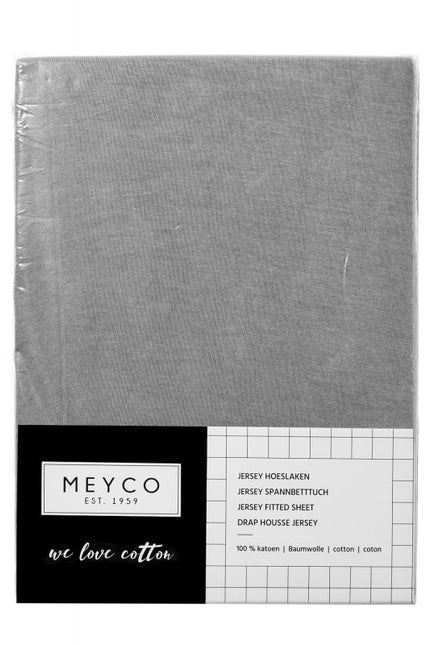 <tc>Meyco</tc> Drap-housse Jersey Grey 60x120cm