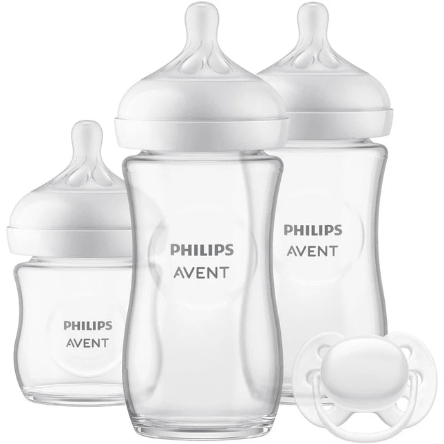 <tc>Philips Avent</tc> Kit de démarrage pour biberon naturel 3.0 Verre 3X + <tc>tétine</tc>