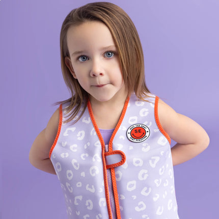 <tc>Swim Essentials</tc> Gilet de bain Lilas Léopard 3-6 ans