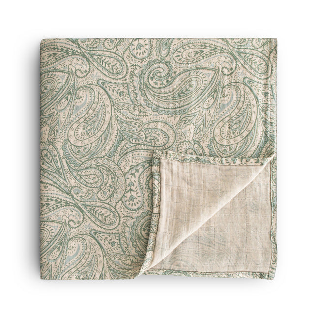 <tc>Mushie</tc> Couverture d'emmaillotage Green Paisley