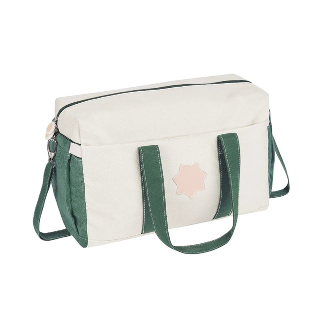 <tc>Badabulle</tc> Sac à langer Safari blanc/vert