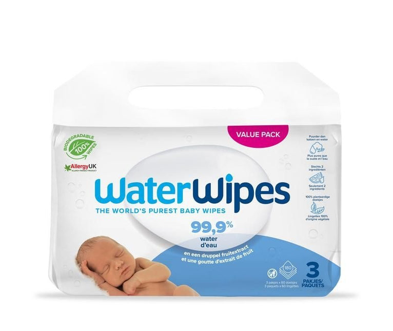 <tc>WaterWipes</tc> Lingettes pour bébé 180 St 3x60 St