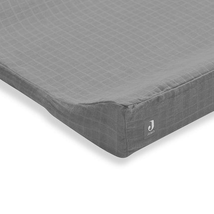 <tc>Jollein</tc> Housse de matelas à langer Coton froissé Gris orage 50x70cm