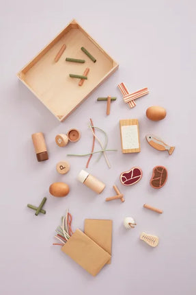 <tc>Kid's Concept</tc> Ensemble de jouets en bois pour l'alimentation