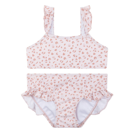 <tc>Swim Essentials</tc> Bikini enfant imprimé panthère vieux rose