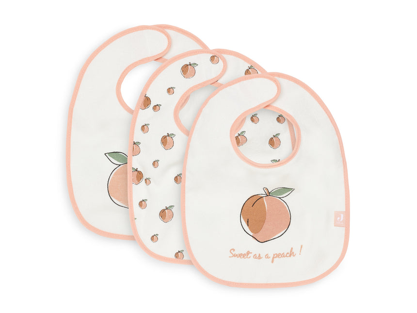 <tc>Jollein</tc> Bavoir éponge Peach 3pcs