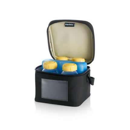 <tc>Medela</tc> Sac isotherme 4 bouteilles de stockage + élément réfrigérant.