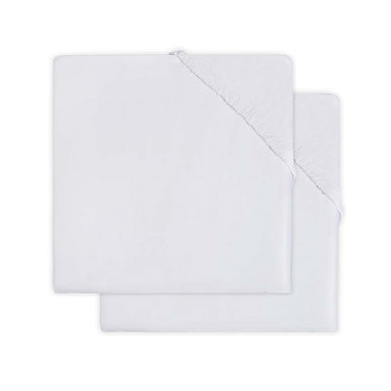 <tc>Jollein</tc> Molton Drap-Housse Blanc 60x120cm 2pcs