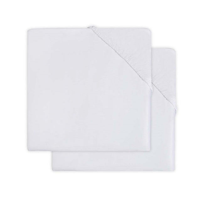 <tc>Jollein</tc> Molton Drap-Housse Blanc 60x120cm 2pcs