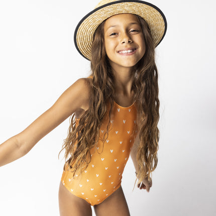 <tc>Swim Essentials</tc> Maillot de bain enfant Coeurs Orange