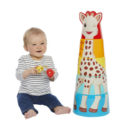 <tc>Sophie de Giraf</tc> Jeu de blocs Girafe Tour géante