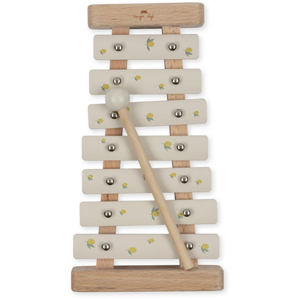 <tc>Konges Slojd</tc> Jouet en bois Xylophone musical Citron et cerise Fsc Citron