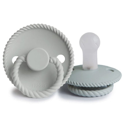 <tc>Frigg</tc> <tc>tétine</tc> Taille 2 Corde Fr.Silicone gris/argenté 2 paquets