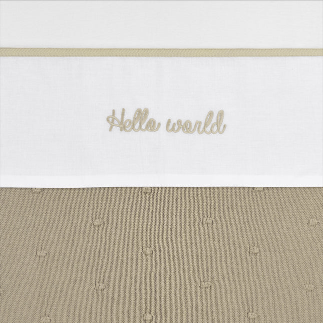 <tc>Meyco</tc> Drap de lit Hello World Sand