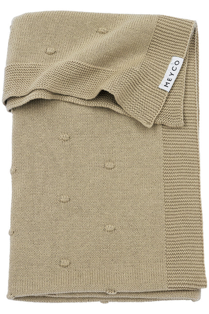 <tc>Meyco</tc> Couverture de berceau Mini nœuds Sable