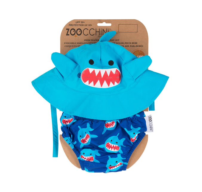 <tc>Zoocchini</tc> Ensemble de couches de natation Shark