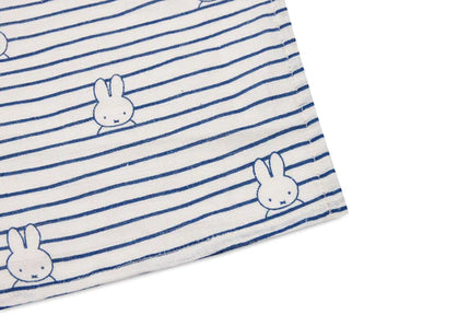 <tc>Jollein</tc> Tissu hydrophile Miffy Stripe Navy 115cm 2pcs