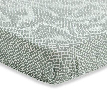 <tc>Jollein</tc> Drap-housse Jersey Snake Ash Green 60x120cm