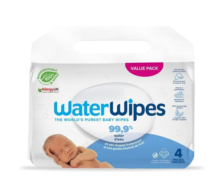 <tc>WaterWipes</tc> Lingettes pour bébé 240 St 4x60 St