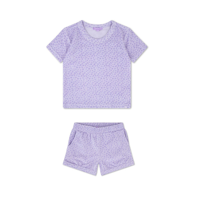 <tc>Swim Essentials</tc> Ensemble de vêtements en tissu éponge lilas léopard