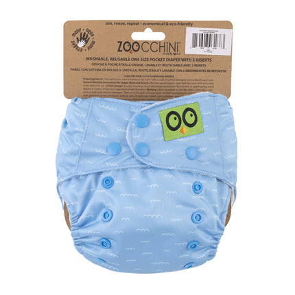 <tc>Zoocchini</tc> La couche lavable Sherman The Shark avec insert